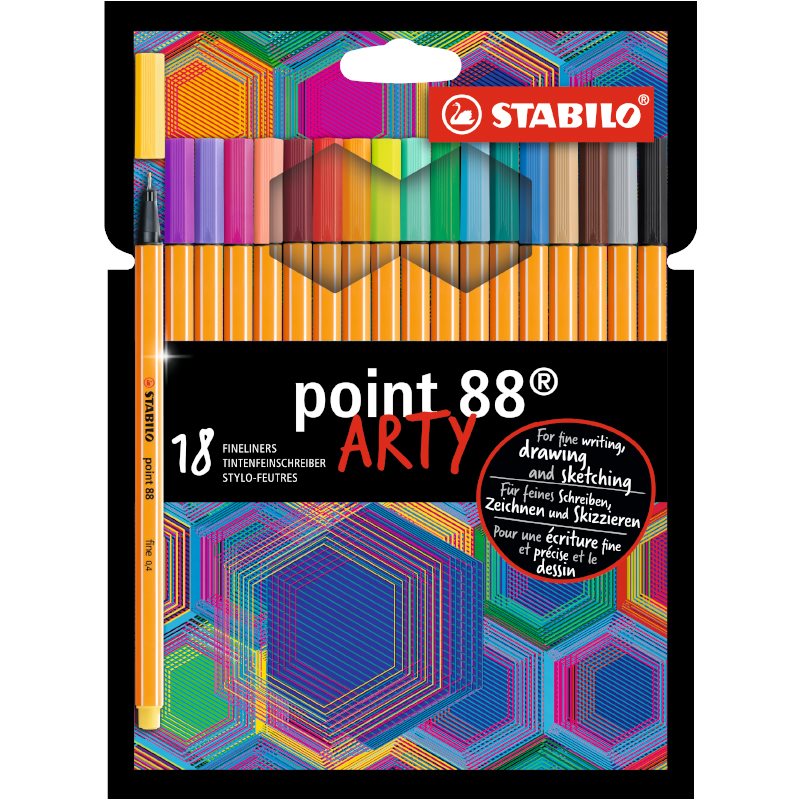 Stabilo Point 88 Arty 18-p
