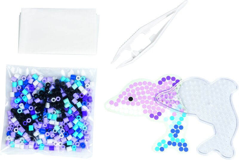 Pärlplatteset delfin