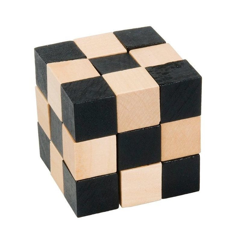 Spel Ormkub svart/naturfärgad