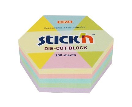 Stick´n Notiskub Pastell Hexagon