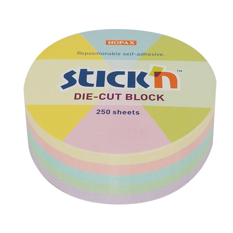 Stick´n Notiskub Pastell Rund