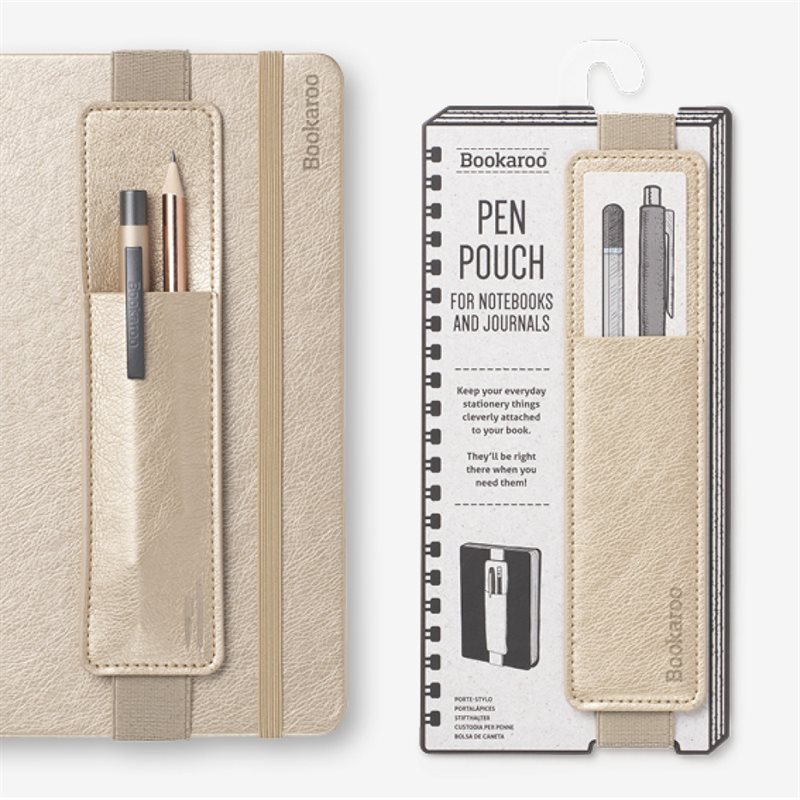 Bookaroo Pen Pouch - Gold