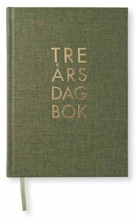 3-års dagbok A5 Paperstyle - Grön Kakhi