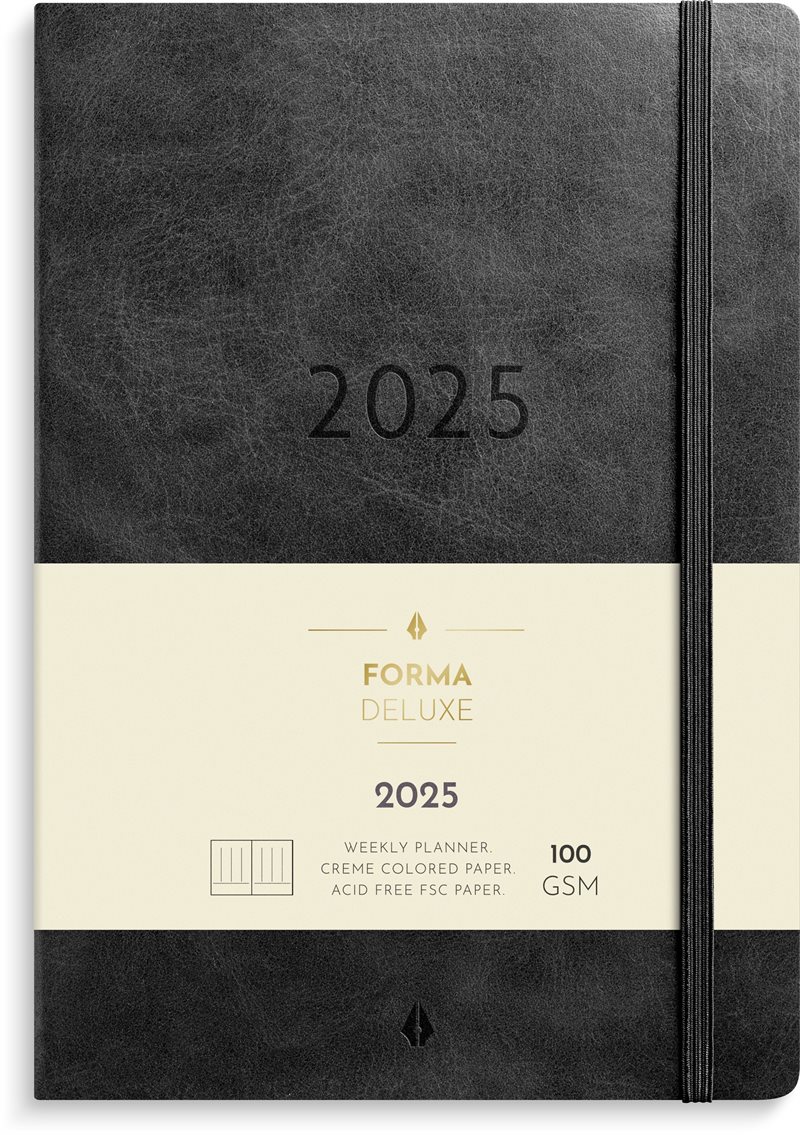 Kalender 2025 Agency Forma Deluxe svart