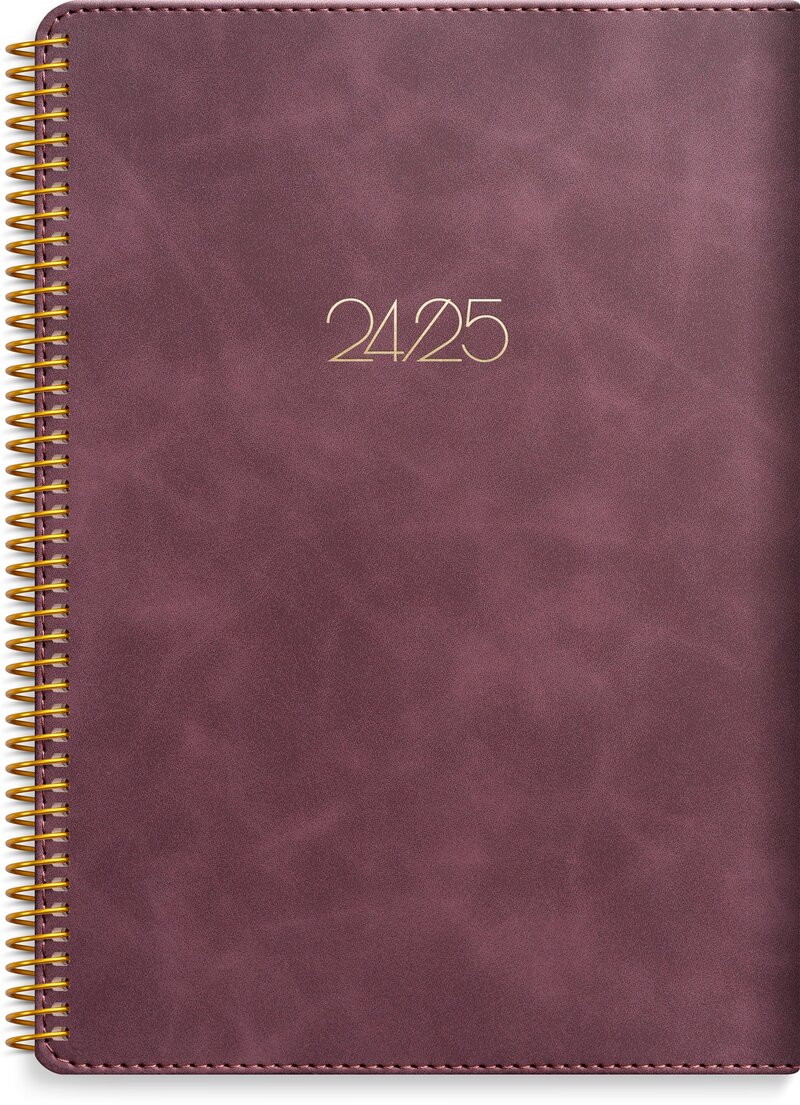 Kalender 24/25 Study A5 Twist burgundy