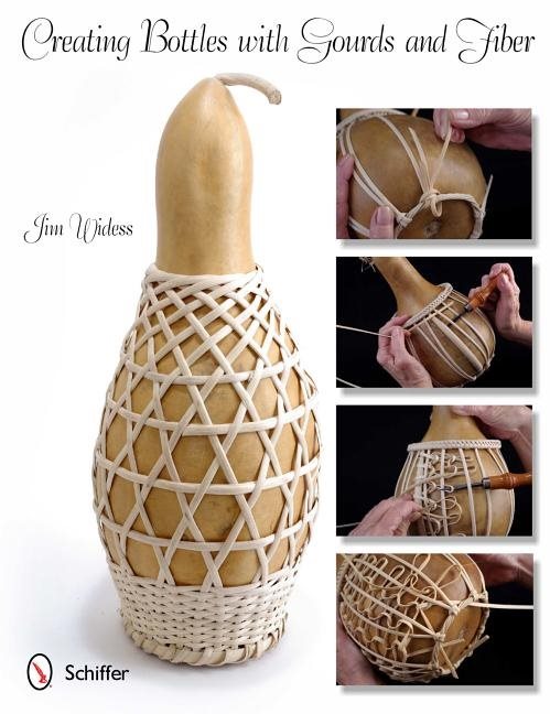 Creating bottles with gourds and fiber