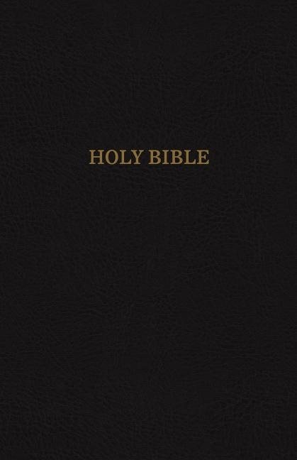 Kjv, thinline reference bible, leather-look, black, red letter edition, com