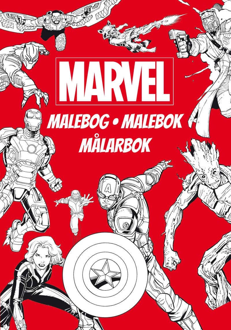 Marvel Delux Målarbok