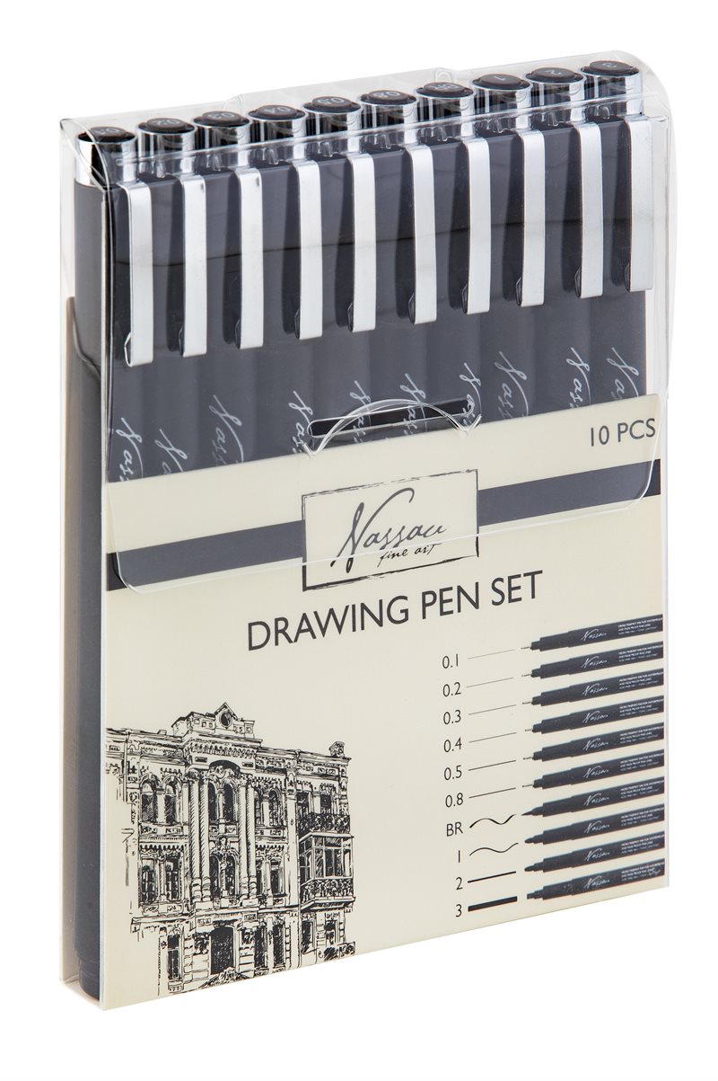 Fineliners pennset : 10 st