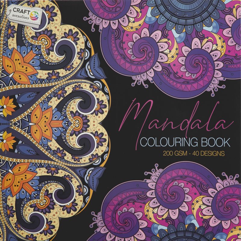 Målarbok : Mandala, lila