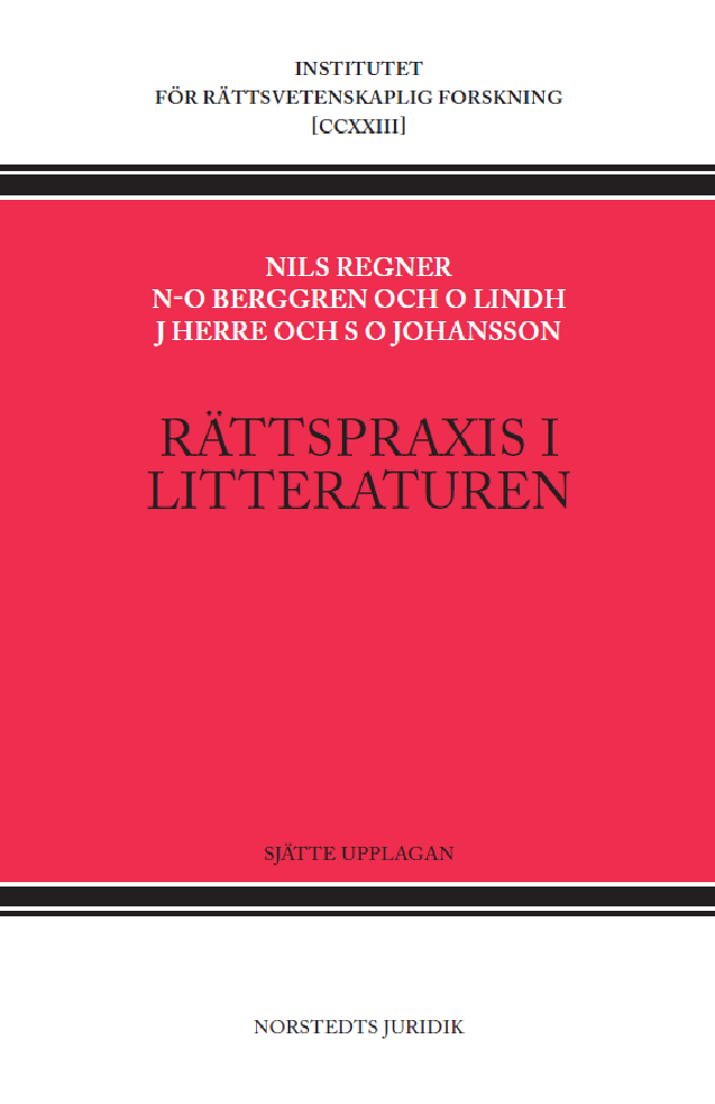 Rättspraxis i litteraturen : Nytt Juridiskt Arkiv 1930-2022