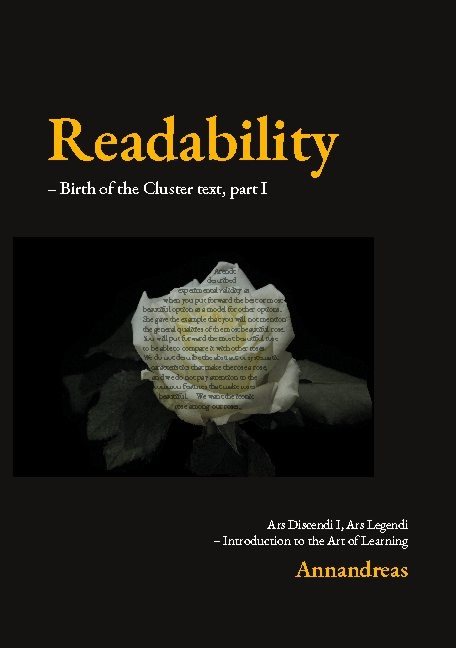 Readability : birth of the cluster text - introduction to the art of learning. Part I