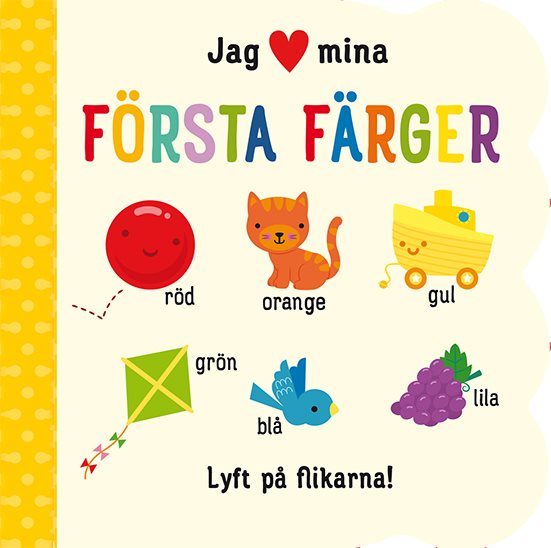 Jag [hjärta] mina första färger