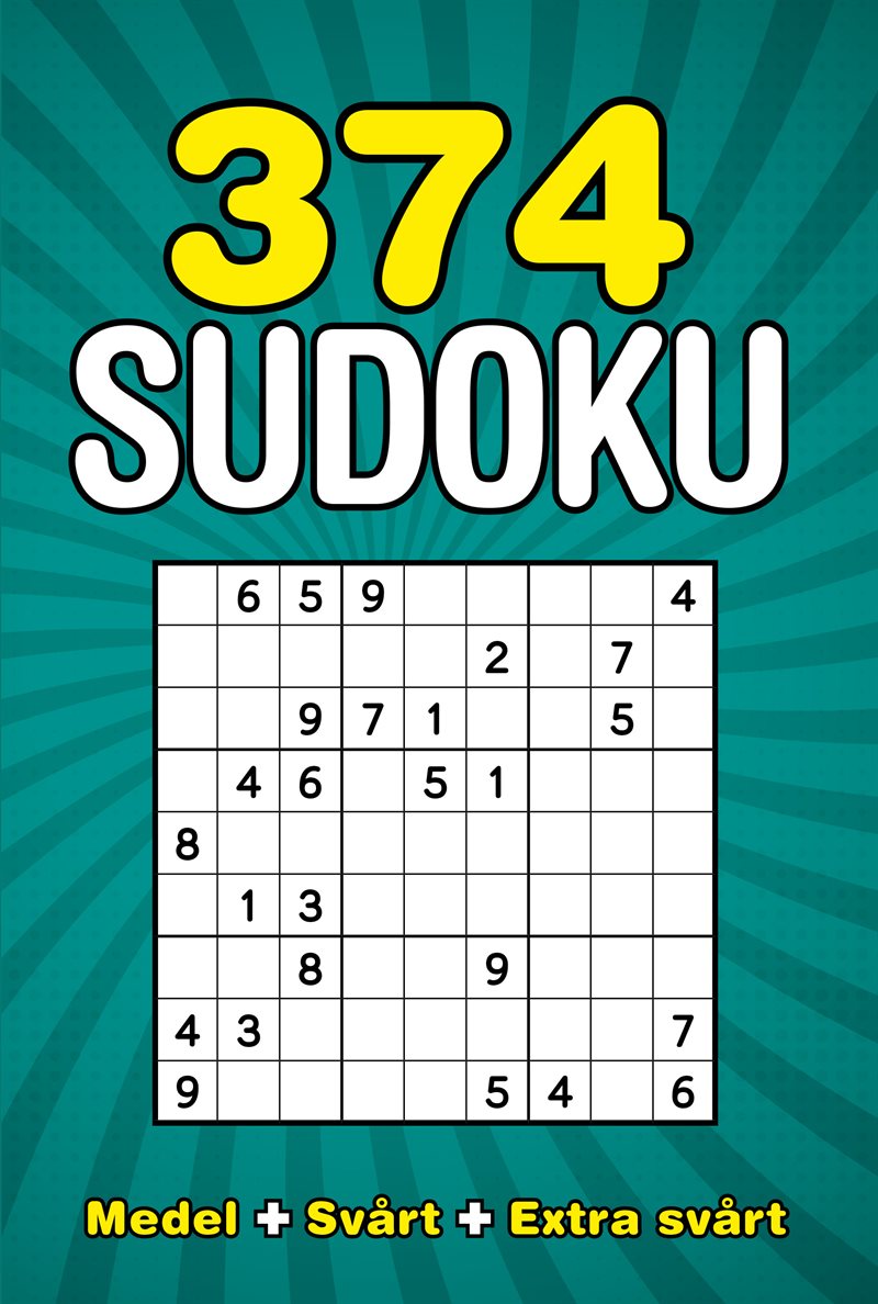 374 sudoku : Medel+svårt+extra svårt