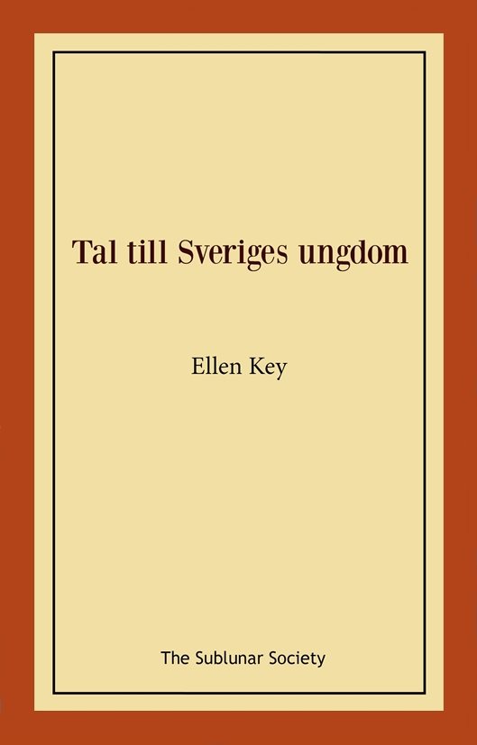 Tal till Sveriges ungdom