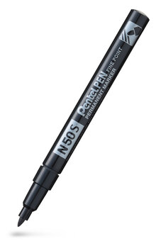 Märkpenna perm. PENTEL N50S rund svart