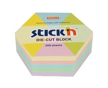 Stick´n Notiskub Pastell Hexagon