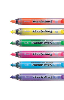Överstrykningspenna PENTEL Clicker blå