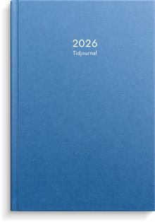 Kalender 2026 Tidjournal blå kartong