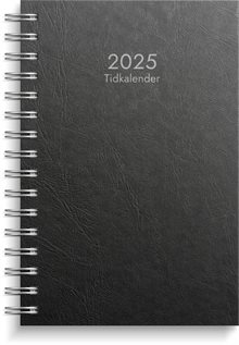 Kalender 2025 Tidkalender svart kartong