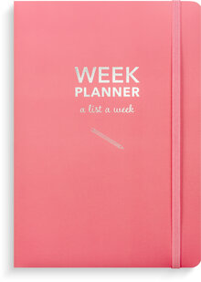 Week Planner undated pink