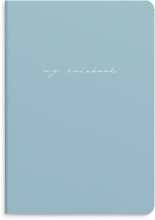 Notebook Blue & Flower 2 pack