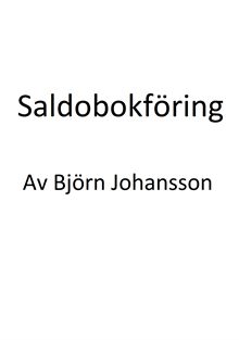 Saldobokföring